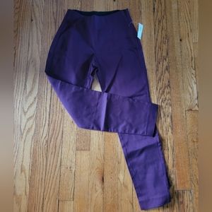 Fuscia/Magenta High Waisted Straight Leg Pant Size 0 Petite Old Navy NWT